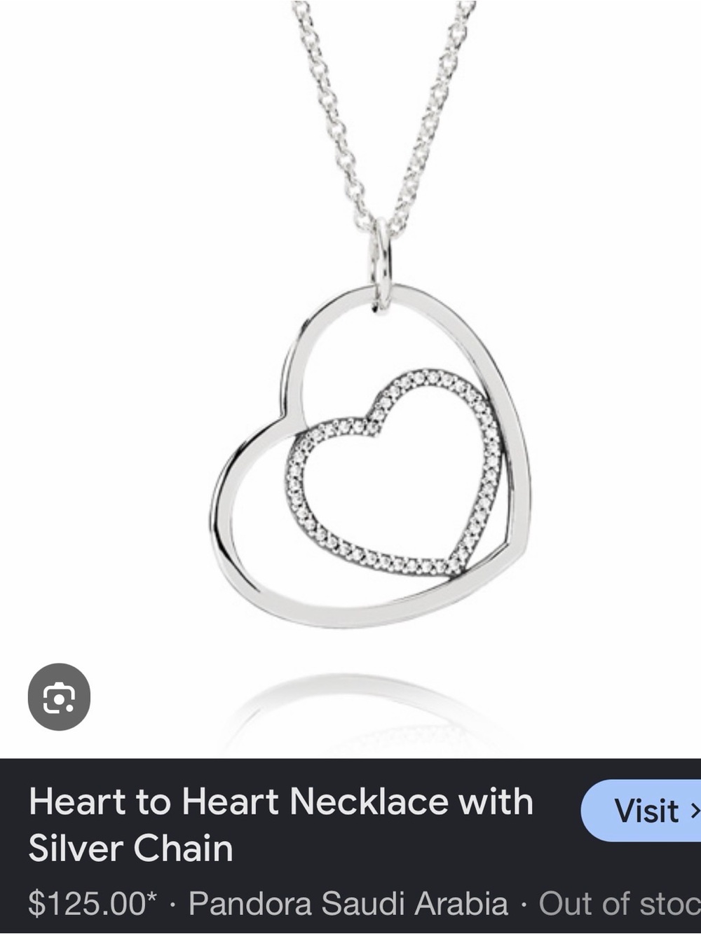 Pandora Heart to Heart Long Necklace